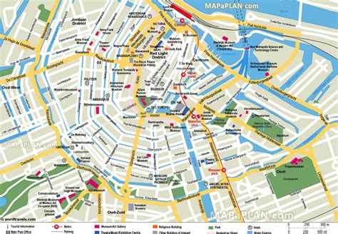 Downloadable map of Amsterdam .